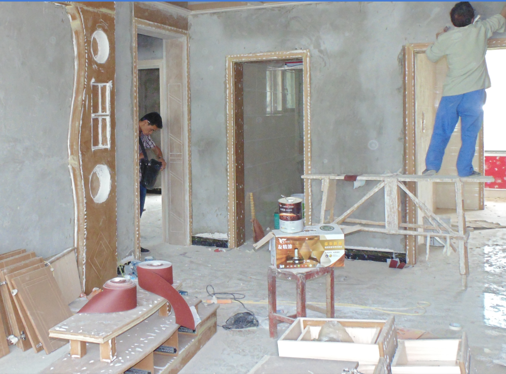 冒高溫戰酷暑，友情漆代理確保工程按時完工