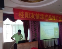 友情漆在桂陽成功舉辦產品推介會